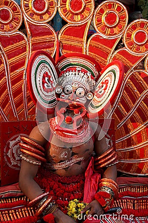 Theyyam dance Stock Photo