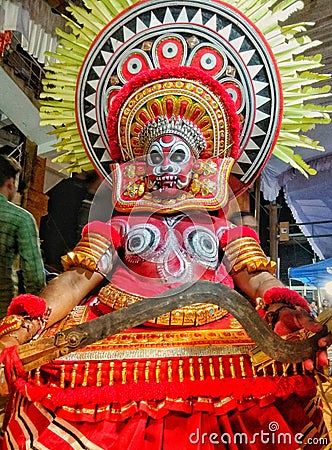 Theyyam or kaliyattam Stock Photo