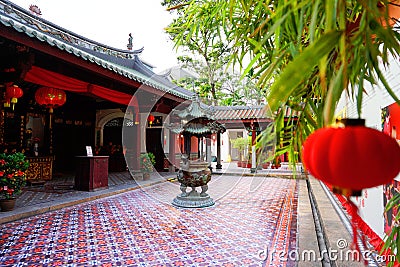 Thian Hock Keng Temple Chinese New Year Decorations Editorial Stock Photo