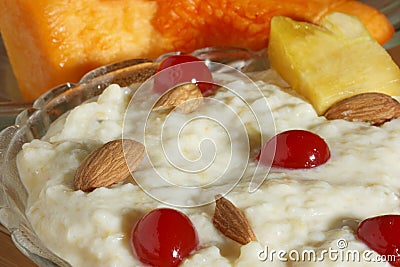 A thick Kheer - a dessert of pumpkin from India Stock Photo