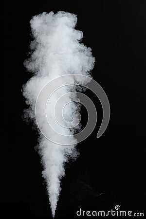 Thick stream of smoke Stock Photo