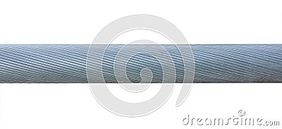 Thick twisted steel cable Stock Photo