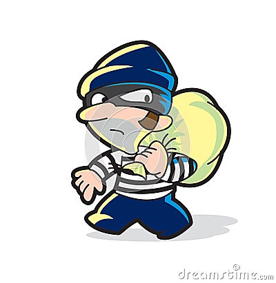 thief Vector Illustration