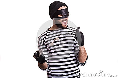 Thief escape from a jail Stock Photo