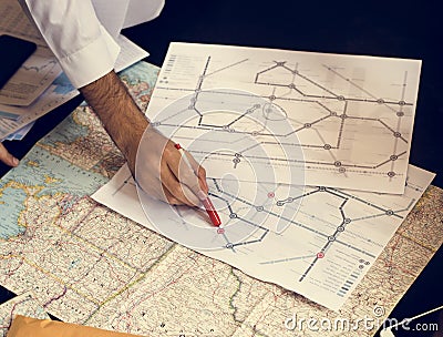 Thieve planning for terrorism concept Stock Photo