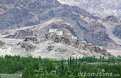 Thiksey Gompa in Ladakh, Jammu and Kashmir, India. The monastery is located in the Indus Valley Stock Photo