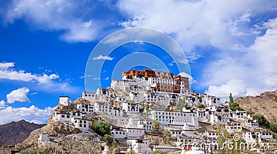 Thiksey Monastery, Leh Ladakh, Jammu and Kashmir, India Stock Photo