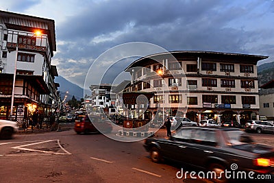 Thimpu in Bhutan Editorial Stock Photo