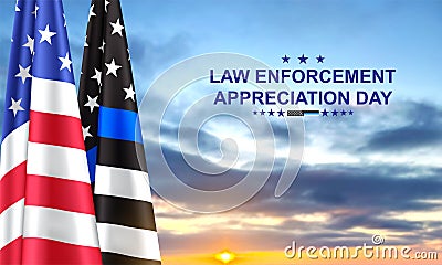 National Law Enforcement Appreciation Day Vector Illustration