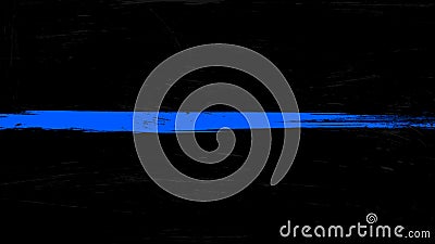 Thin blue line flag Vector Illustration