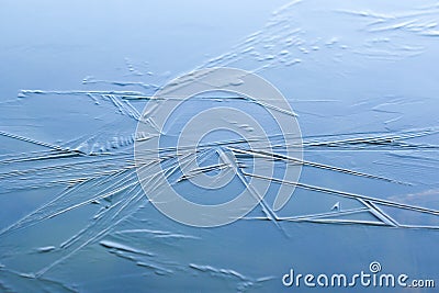 Thin ice Stock Photo