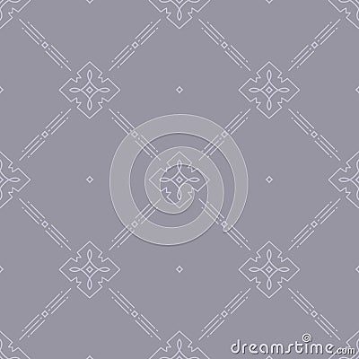 Thin line art seamless pattern for web site Minimal design Vector Illustration