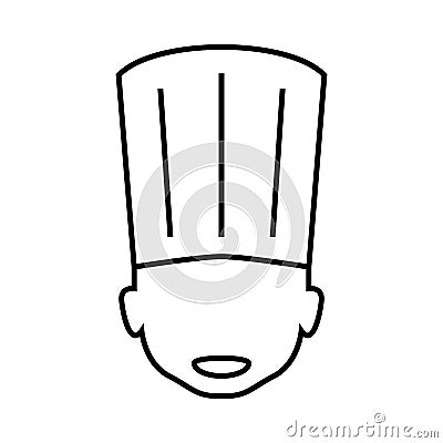 Thin line chef Vector Illustration