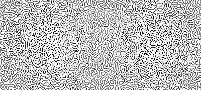 Thin lines texture. Abstract Turing ornament halftone reaction diffusion psychedelic background Vector Illustration