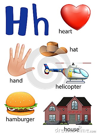 Things That Start With The Letter H Stock Vector - Image: 51271649