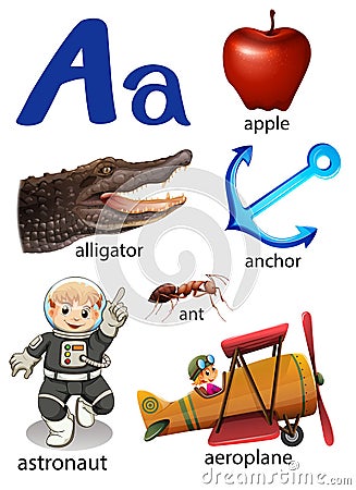 Things That Start With The Letter A Stock Vector - Image: 51271894