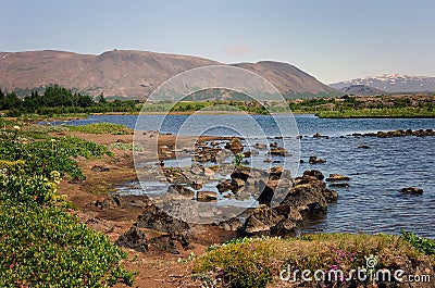 Thingvallavatn Lake, Iceland Stock Photo