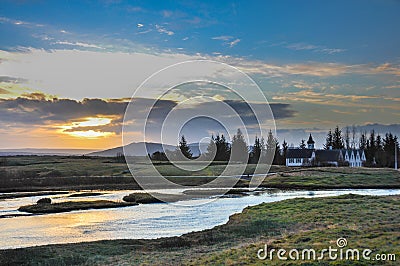 Thingvellir National Park Iceland Stock Photo