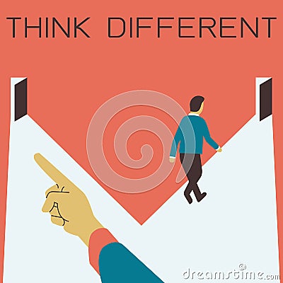 Think Different Vector Illustration