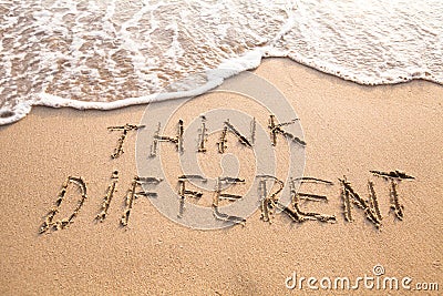 Think different concept Stock Photo