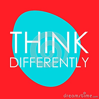 Think differently Vector Illustration