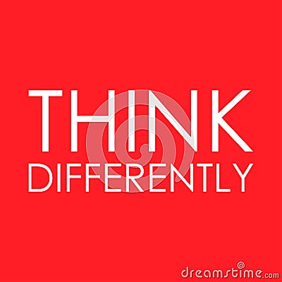 Think differently Vector Illustration