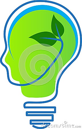 Think green Vector Illustration