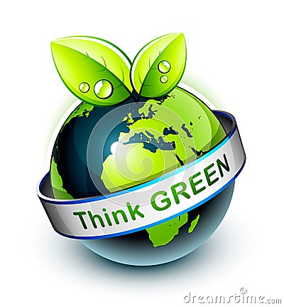 Think green icon Stock Photo