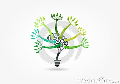 Think green Vector Illustration