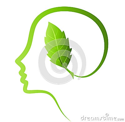 Think green save earth Vector Illustration