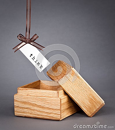 Think outside the box Stock Photo