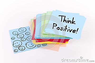 Think Positive Stock Photo