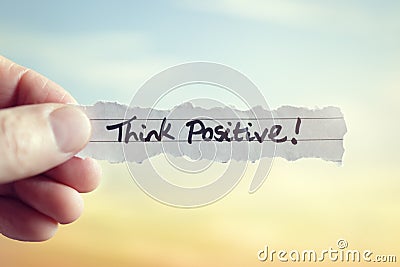 Think positive Stock Photo