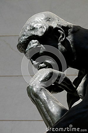 The Thinker Editorial Stock Photo