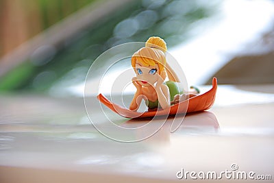 Thinker Bell from Peter Pan Editorial Stock Photo