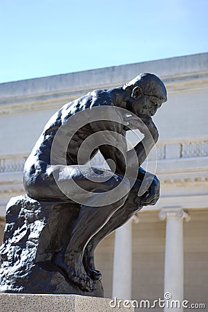 The Thinker by Rodin Editorial Stock Photo