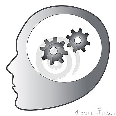 Thinking gears Vector Illustration