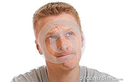 Thinking man Stock Photo