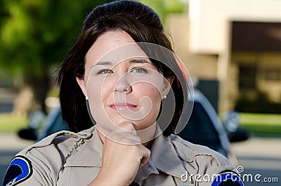 Thinking officer Stock Photo