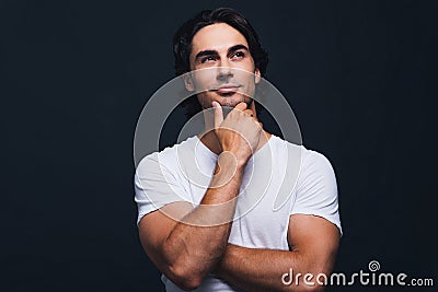 Thinking about solution. Stock Photo