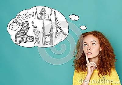 Thinking of vacation concept Editorial Stock Photo