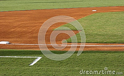 Third Base Stock Photo