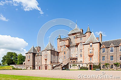 Thirlestane Castle in Lauder, Scotland Editorial Stock Photo