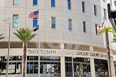Thirteenth Judicial Circuit Court of Florida, Downtown Tampa, Florida, United States Editorial Stock Photo