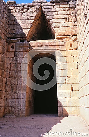 Beehive Tomb Stock Photo