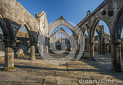 Thomas a becket church heptonstall Stock Photo