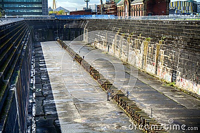 Thompson Graving Dock, Belfast, Nor Editorial Stock Photo