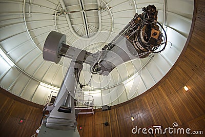Thompson 26-inch refracting telescope Editorial Stock Photo