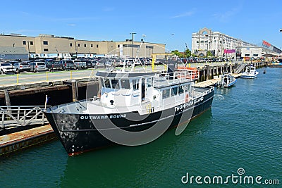 Thompson Island ferry, Boston, MA, USA Editorial Stock Photo