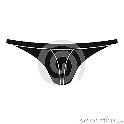 Thongs icon, simple style Vector Illustration